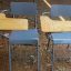 Metalic and wooden Writing Pad Lecture Seat